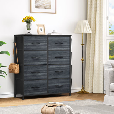 8-Drawer 86Cm W Chest Of Drawers with Side Pockets