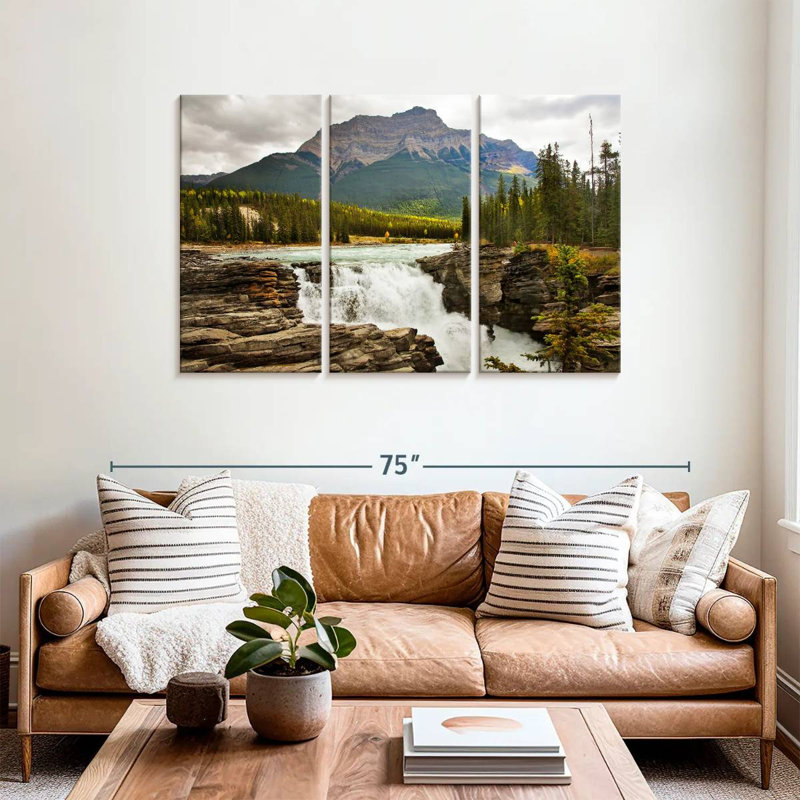 Alvord Sunwapta Waterfalls, 36" H x 57" W