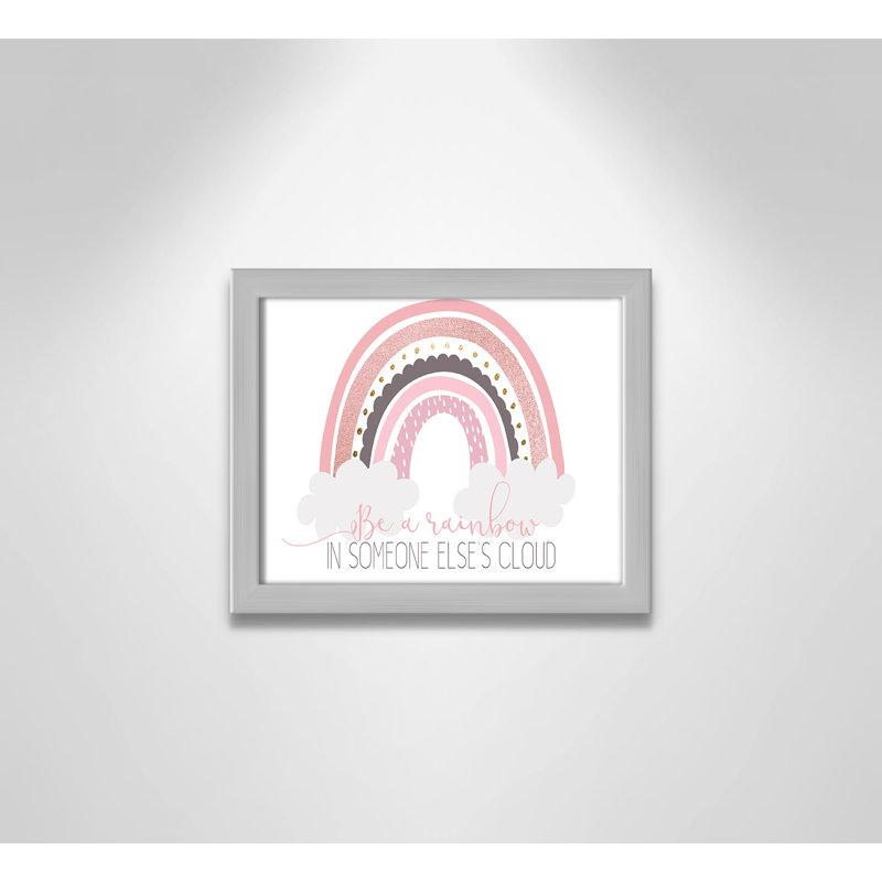 Être un arc-en-ciel, H 9 po x l 11 po x P 1,19 po, Encadré de boîte argent