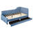 L-Shaped Upholstered Daybed With 2 Storage Drawers-177369215