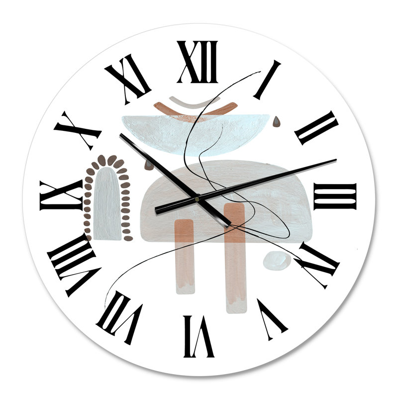 Minimal Compositions of Abstract Face VIII - Horloge murale moderne, Petit