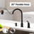 Stainless Steel 3-Hole Kitchen Faucet With Pull-Down Sprayer With Soap Dispenser And Separate Handle, High Arc Kitchen Faucet With Removable Brush For 2 Or 3-Hole Sinks.-114058142