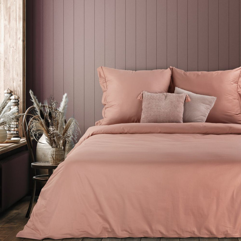 Cotton Solid Colour Duvet Cover with Pillowcases