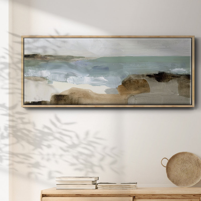 «Ocean Sigh III», toile encadrée, Naturel, H 8 po x l 20 po x P 1,5 po