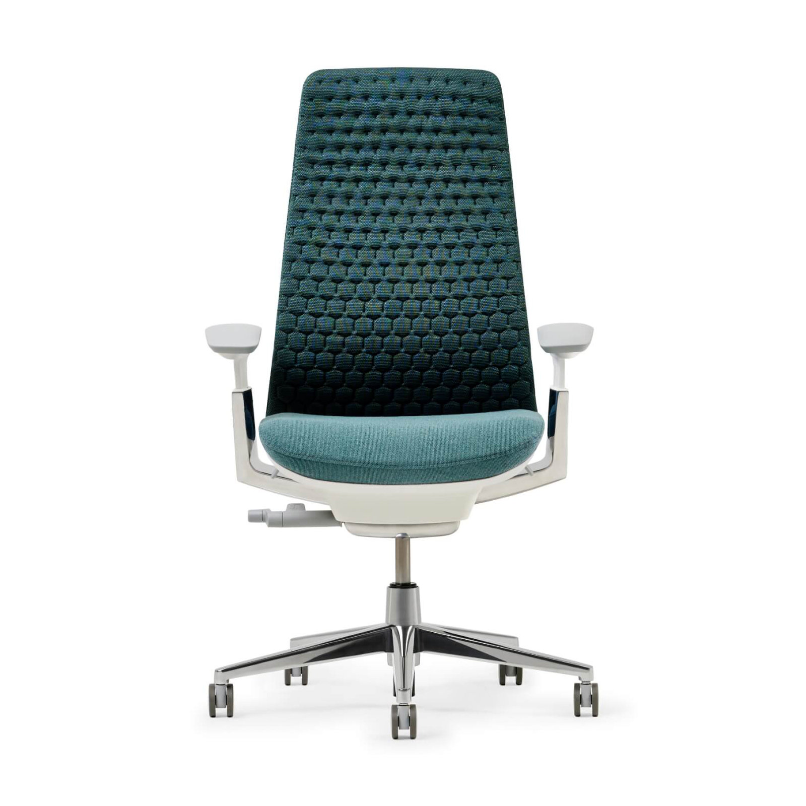 Haworth Fern Digital Knit Task Chair, No, Dark Lagoon