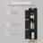 Slim Bathroom Storage Cabinet, Narrow Bathroom Organizers and Storage with 4 Adjustable Feet, Laundry Room Organization for Small Space, Kitchen, Living Room, 3 Doors Black-1059047126-1065100851