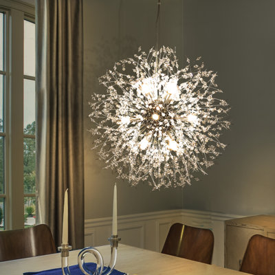 Lakeyah 12 - Light Dimmable Sputnik Sphere Chandelier