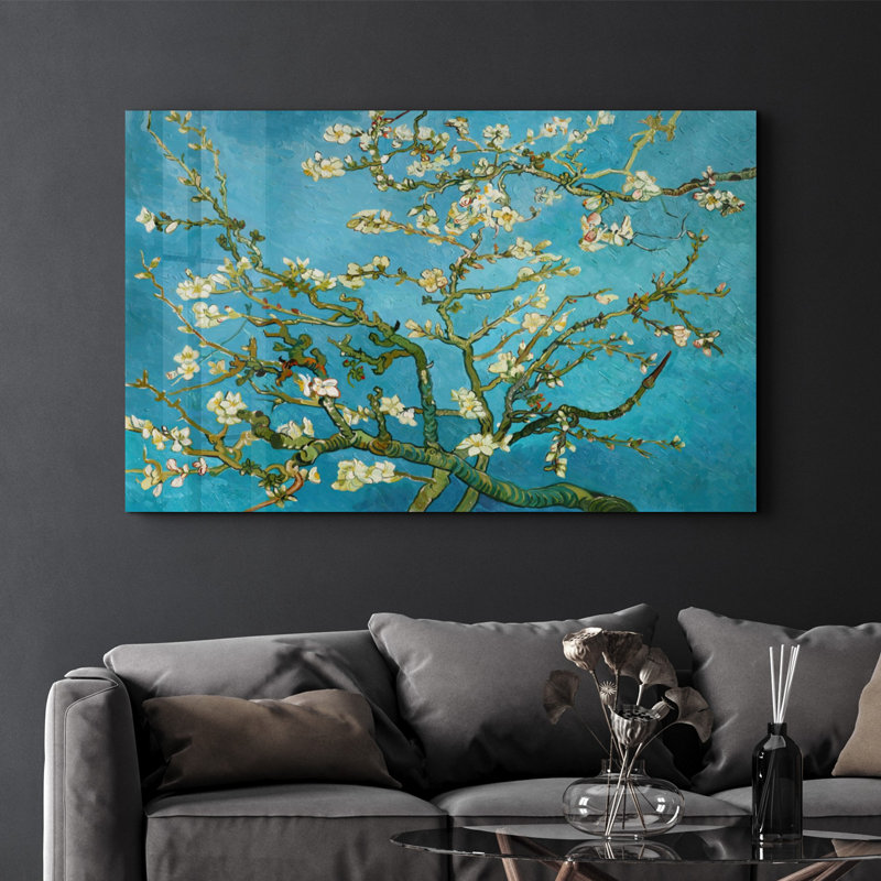 Peinture murale élégante en verre trempé Lekeya, 13,8 x 21,7 pouces | 100% verre trempé, épaisseur: 0,16 pouce | Imprimé UV pour des couleurs éclatantes | Parfait pour la décoration intérieure, le salon et les espaces de bureau