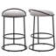 Tabouret de comptoir à dossier bas Kynsley-2142562161