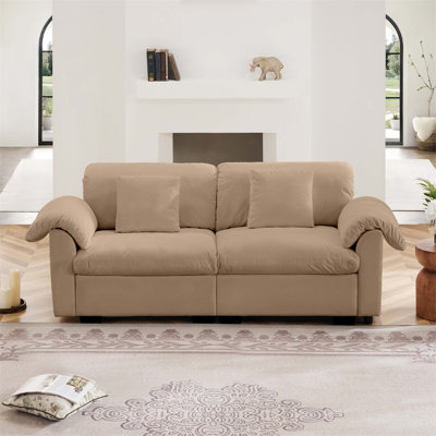 Le canapé à 2 places en velours est un ajout confortable et élégant pour tout décor intérieur, idéal pour les moments de détente