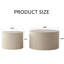 Ensemble de 2 tables basses gigognes Beige-387738033-387738032