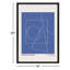 Geometric Abstraction in Blue by Romina Gadler - Framed Wall Art-1681642132-1681642133