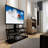 Tv Stand With Black Glass For 32 - 65 Inch Tvs And Adjustable Angles Optimal Viewing Experience Swivel Tempered Fits Height Options