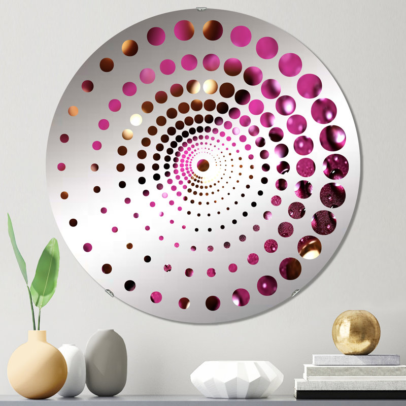 Acmetonia - Miroir mural spiralé, 31,4 po x 31,4 po