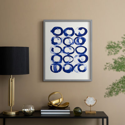 Abstrait, reproduction encadrée, prêt à accrocher