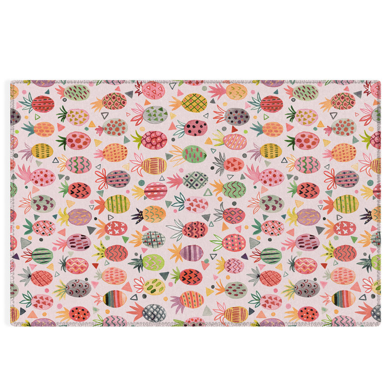 Alamin Abstract Indoor / Outdoor Rug, Rectangle 5' x 7'