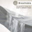 Ensemble de draps en percale 100% coton lavé - comprend 1 drap plat, 1 drap-housse et 2 taies d'oreiller-129479917-129479920