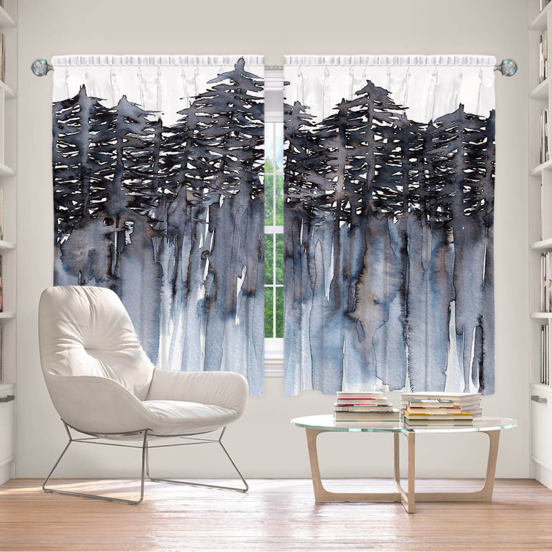 Room Darkening Curtain Pair, 56" W x 78" L, Gray