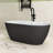 67'' x 29.5'' Freestanding Contemporary Soaking Acrylic Bathtub with Overflow and Drain-94375936