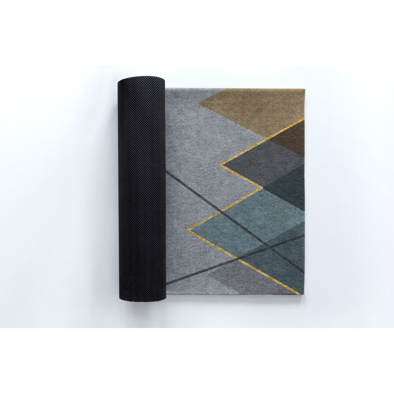 Non-Slip Geometric Outdoor Doormat