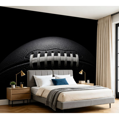 Wall Mural Peel and Stick Wallpaper Classic American Football Self-Adhesive Removable Contact Paper Wall Decor for Living Room Bedroom 100"H x 144"W