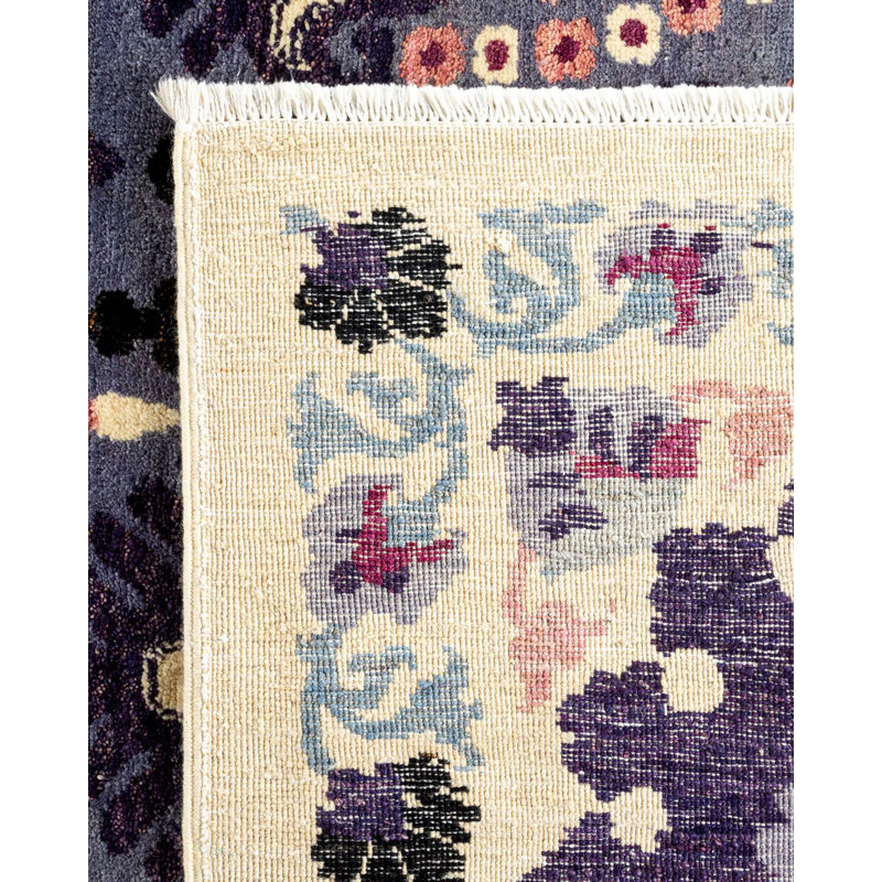 Suzani One-of-a-Kind 8'1" X 9'4" Hand Knotted Area Rug