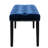 Velvet Footrest For Living Room And Entryway, Blue Upholstered Bench With Stable Legs, 18.83" H Plastic ,-1812853877