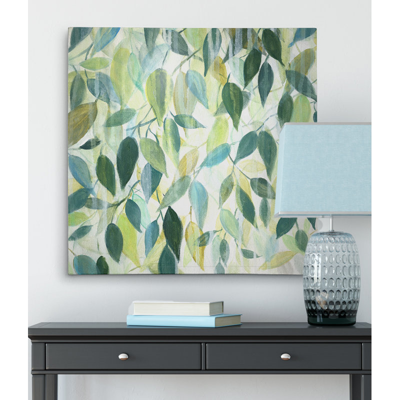 «Woodland Rain», peinture, H 24 po x l 24 po x P 1,5 po, Toile tendue