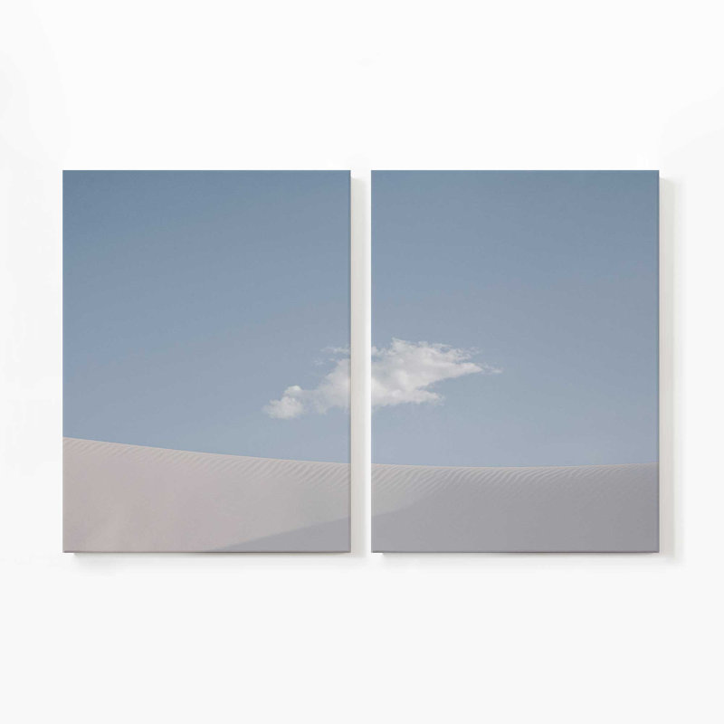 Sables de tranquillité | Impression sur toile 2 panneaux, H 40 po x l 60 po