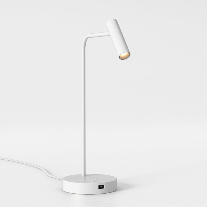 Enna Desk USB C, Matte White