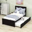 Lit plateforme simple avec lit gigogne-907391962