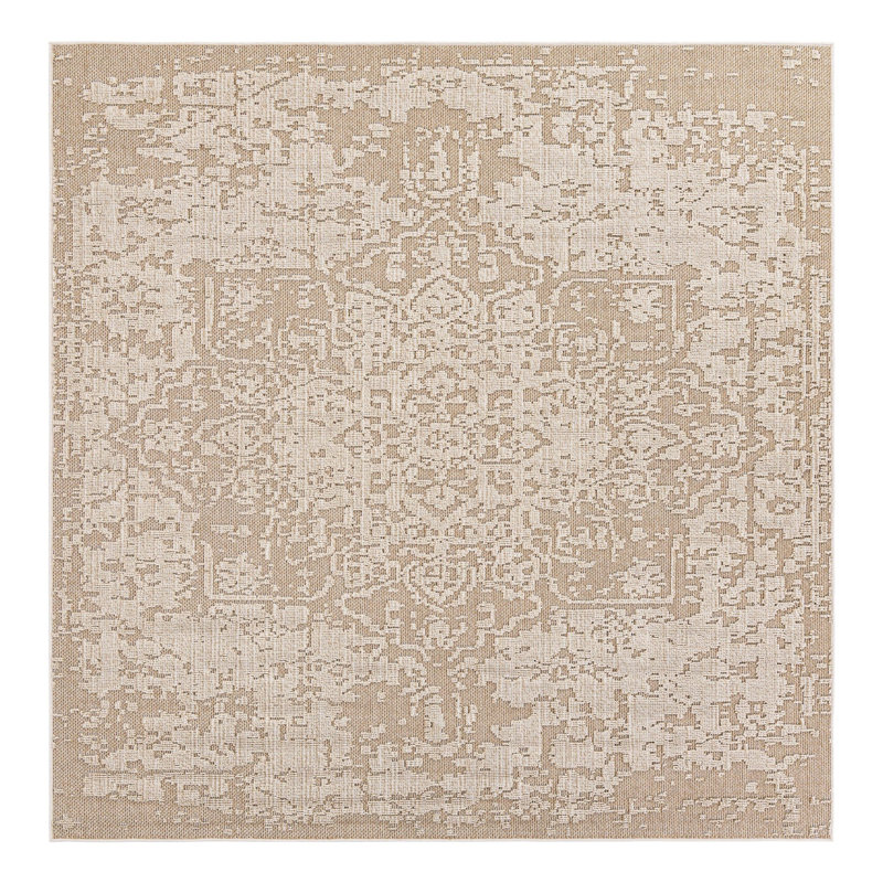 Tapis d'extérieur traditionnel, Carré 7 pi 10 po