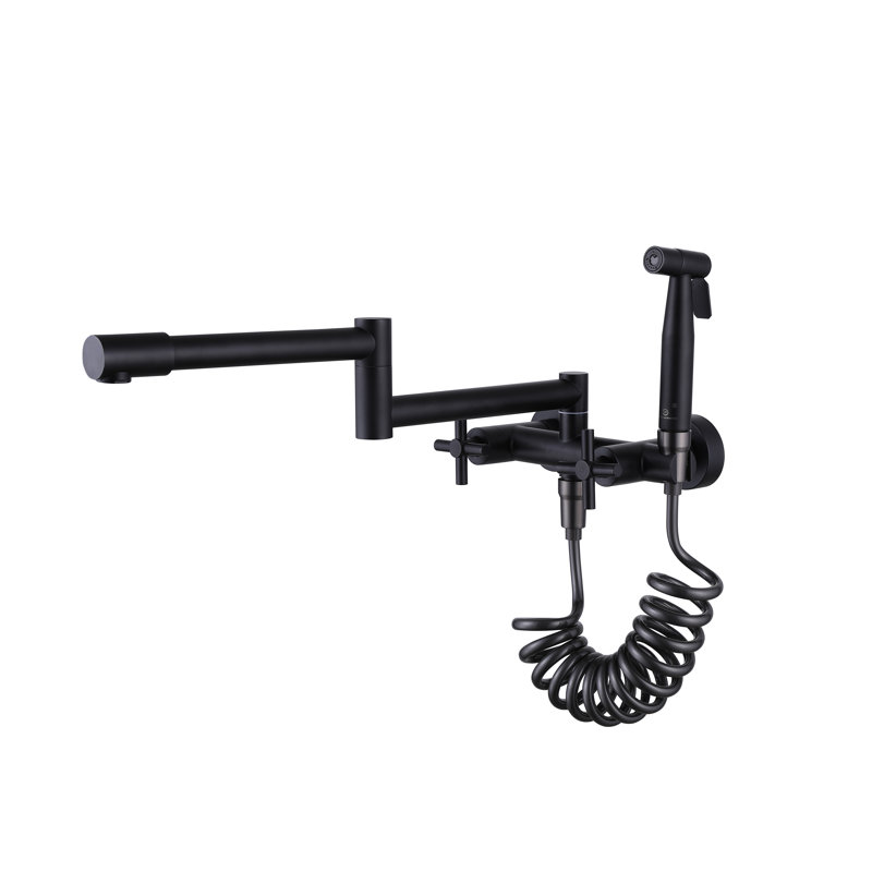 Wonderland America Kitchen Faucet with Side Spray, Matte Black