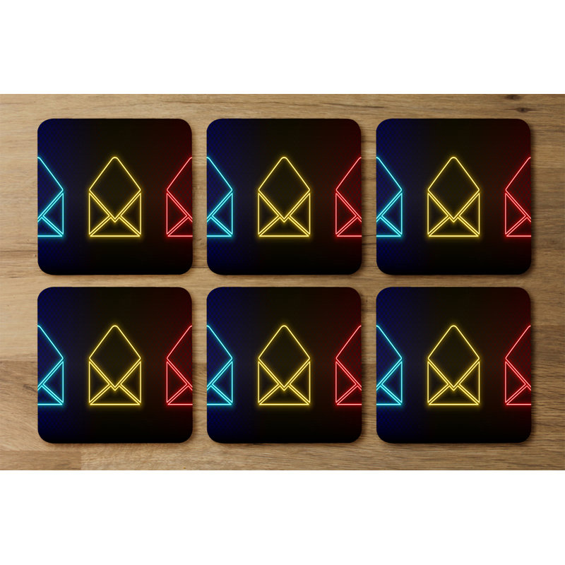 Square 6 Piece Coaster Set