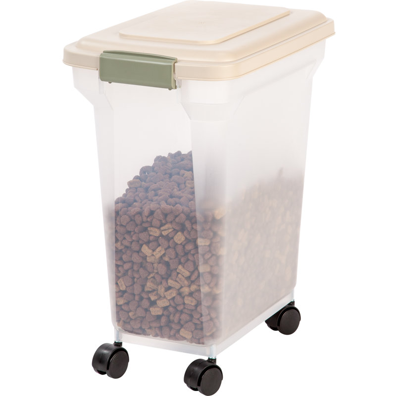 IRIS Food Storage Container, 28 Qt, Almond
