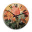 Horloge murale surdimensionnée en bois orange et vert Tropical Plants I-1203546418