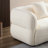 Modern White Sectional With Fabric And High Density Sponge Inner Filling Resilient Solid Wood Frame Textile