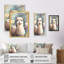 «Flower Alpaca Watercolor V», reproduction sur toile-915225430-915225433