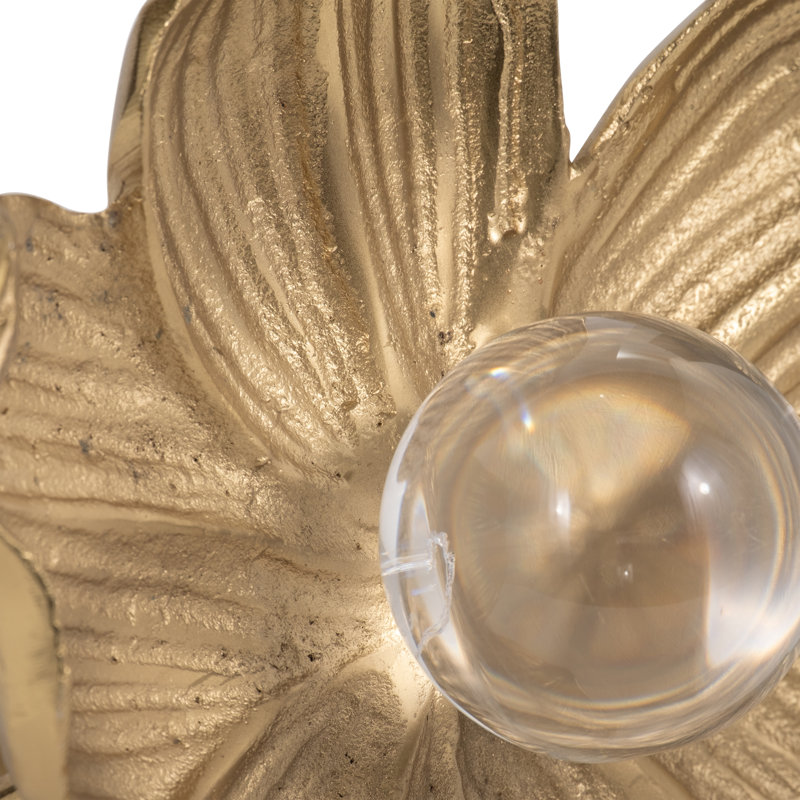 Kelula Aluminum and Acrylic Flower Sculpture