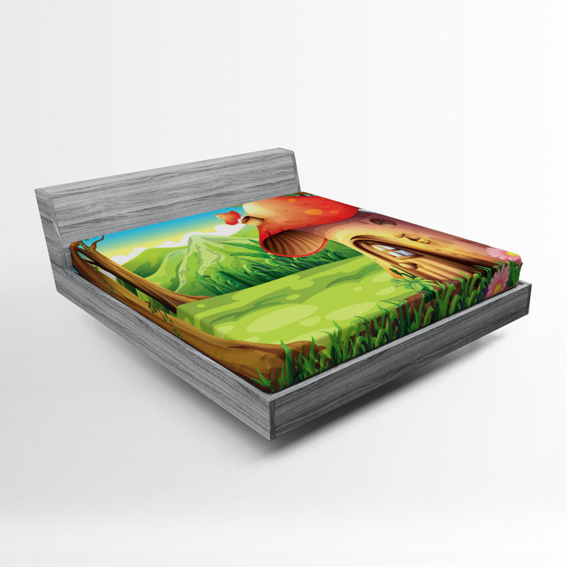 Mushroom Microfiber Fitted Sheet, Full/Double Fitted Sheet