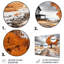 «Farmhouse Orange and Gray Harmony» - ensemble d'art mural en métal Farm