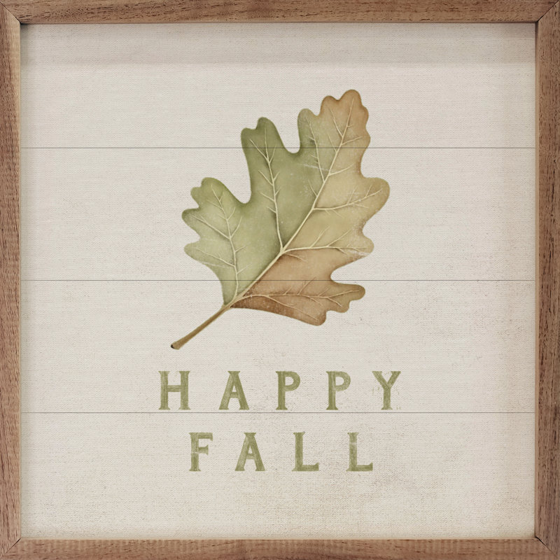 Happy Fall Leaf, 24" H x 24" W
