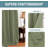Room Darkening Curtains for Bedroom 42"/52" Wide Curtains Thermal Insulated 100”/120“/180” Wide Long Room Darkening  Curtains for Living Room Outdoor Privacy Energy Saving Curtains for Patio Door Grommet 1 Panel-935641480-935641515