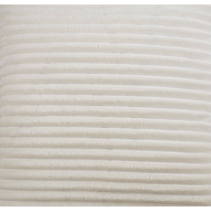 Cora Cllection Reversible Throw Pillow, Polyester/Polyfill, Ivory