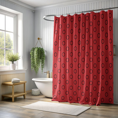 Rideau de douche Black Polka - Premium