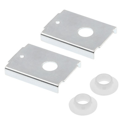 Support de réparation de porte pliante en deux, pour montage en haut ou en bas, pour portes en bois (paquet de 2)