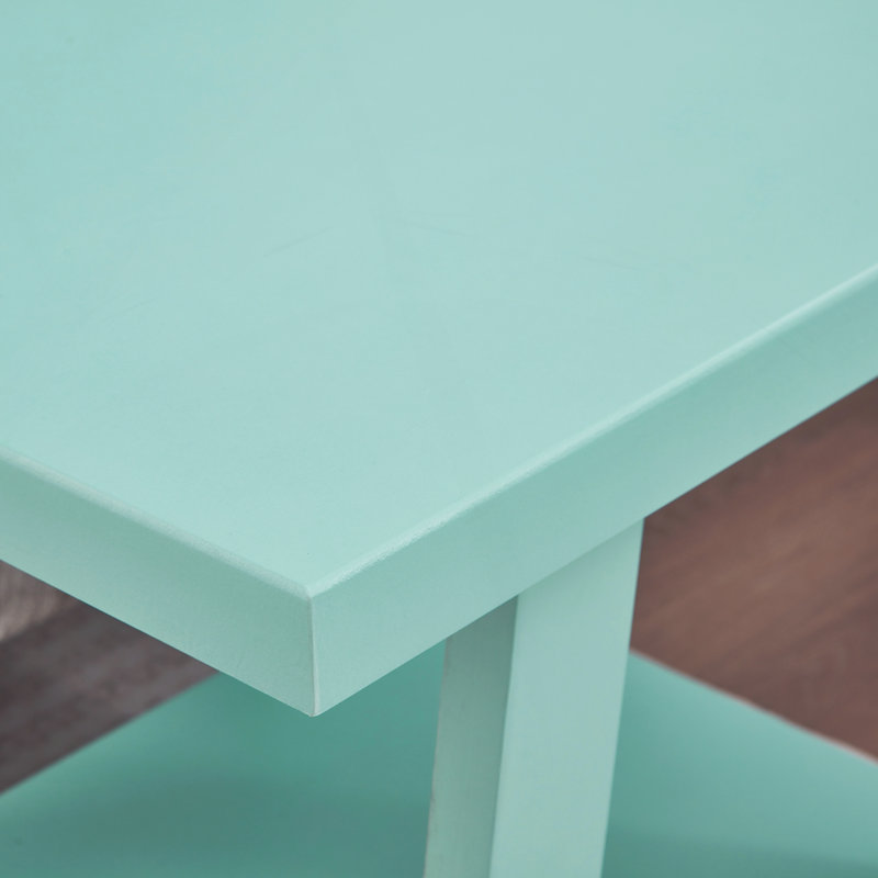 Table de bout avec tablette Contemporary, Teal, Teal, Teal