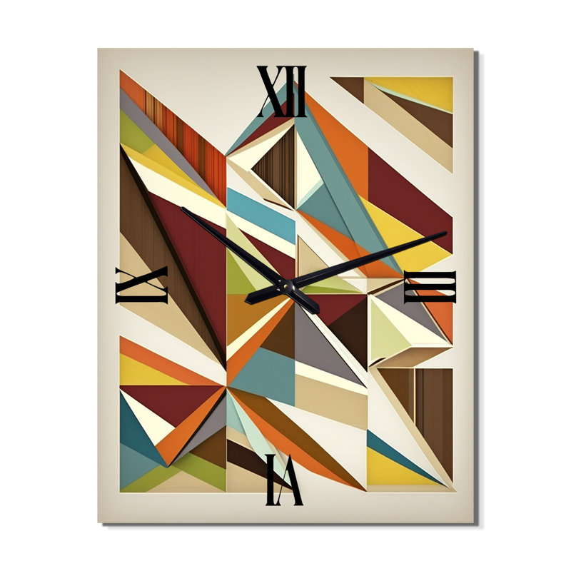 Horloge murale Mid-Century Minimal, Médium