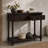 Console Table Traditional Design with Two Drawers and Bottom Shelf-770969716