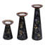 Ensemble de 3 porte-bougies Moody Floral